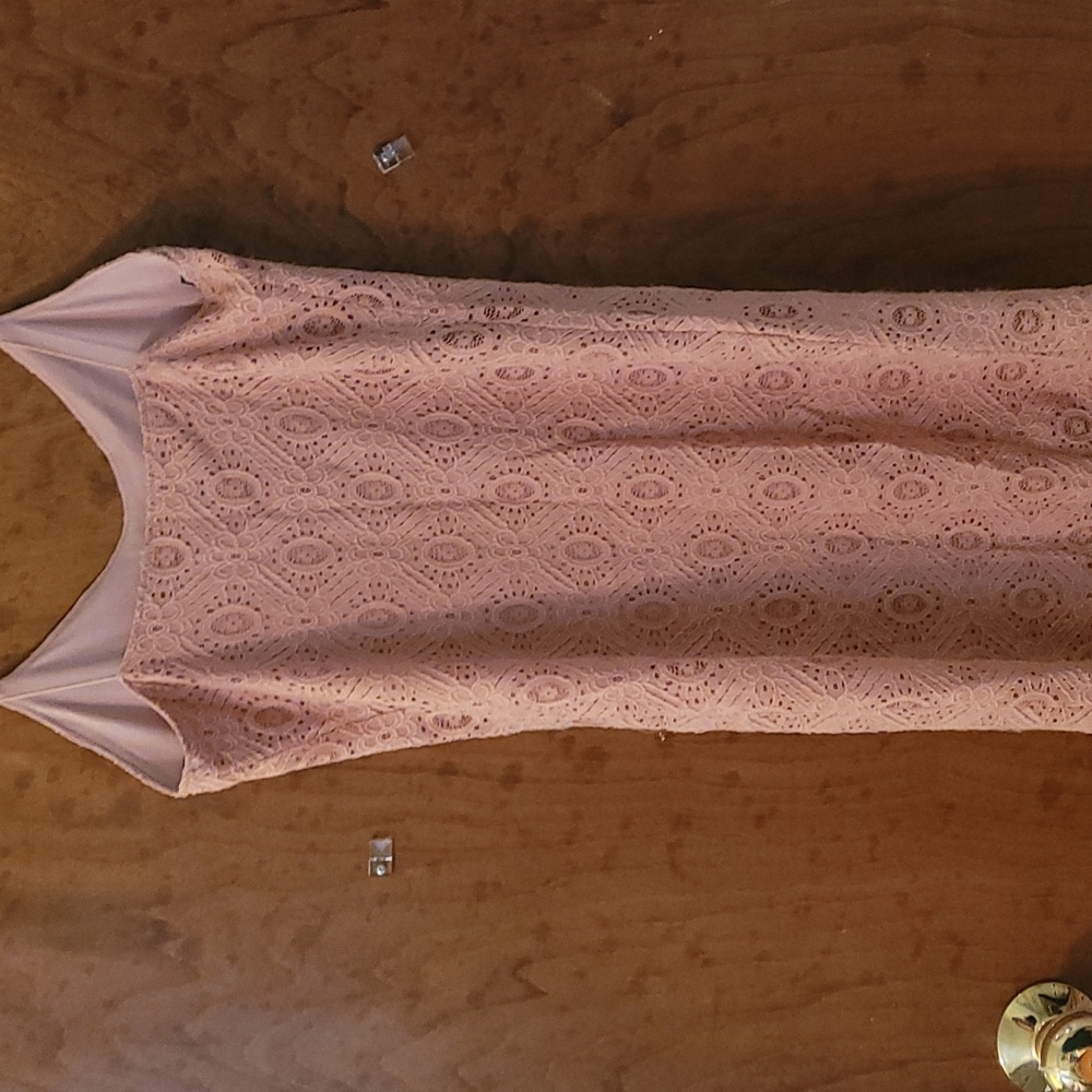 S Forever 21 Pink flowery lace dress - Picture 2 of 2